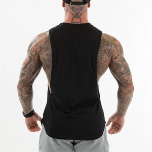 Débardeur décontracté en coton et bambou tricoté pour homme avec motif ajouré – Effet délavé, séchage rapide, respirant, idéal pour la course et le fitness - Product Image 3