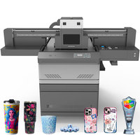 Impresora UV Plana de Gran Formato Faith A1 6090 Refrigerada por Agua para Vasos de Papel, Impresión de Puzles con Cámara IA