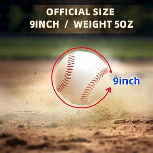 Nuevo Diseño de Última Generación, Pelotas de Béisbol Profesionales de la Mejor Calidad, Material de Primera Calidad, Color Personalizado, Corcho, Perfectas para Práctica - Product Image 4