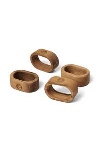 Trendy Natural Wood Eco-Friendly Napkin Ring for Wedding Party <b>Table</b> Decor Multifunction Handcrafted India <b>Walnut</b> Finished - Product Image 6