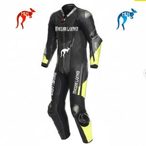 ชุดแข่งรถมอเตอร์ไซค์หนังแท้ ชุดมอเตอร์ไซค์หนังหนา ผลิตในประเทศปากีสถาน ชุดขับขี่มอเตอร์ไซค์ ชุดแข่งรถคุณภาพพรีเมียม Kangaroo - Product Image 1