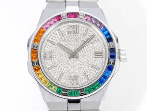Reloj de Hombre Mecánico Automático, Elegante y Romántico, de Lujo para Negocios, con Bisel Incrustado de Diamantes, para Uso Casual y de Negocios - Product Image 2