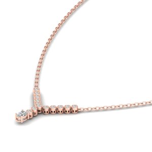 REYES Gran Oferta, Collares con Colgante de Moissanita Certificada por GRA en Oro de 14K para Mujer, Precio al por Mayor, Regalo de Aniversario, Joyería Fina - Product Image 3