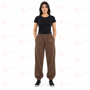 Brown <b>Women's</b> <b>Fleece</b> Sweatpants Mid Waist Loose Fit Casual Pants with Pockets Breathable <b>women</b> <b>jogger</b> pants - Product Image 3
