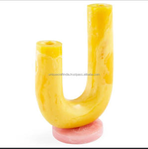 Florero de porcelana nórdico moderno decorativo hecho a mano, flor multicolor, nuevo producto hecho de resina - Product Image 2