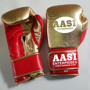 Gants de boxe de gymnastique personnalisés en cuir métallisé Gants de kickboxing d'entraînement spéciaux - Product Image 6