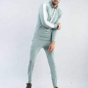 Chándal clásico para hombre con chaqueta con cremallera y pantalones deportivos, cómodo y casual para el uso diario. - Product Image 5