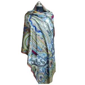 Best Seller Customized Wool Stole With Embroidery Work Dot Pattern Customized <b>Shawl</b>/Scarf Available from Indian Exporter - Product Image 3
