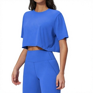 Conjunto Deportivo Premium para Mujer, 2 Piezas, Yoga, Control de Abdomen, Pantalones Acampanados, Top Deportivo, Camiseta, Conjunto para Ejercicio - Product Image 2
