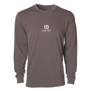 เสื้อยืดคอกลมแขนยาวผู้ชาย ผ้าคอตตอนผสม ระบายอากาศได้ดี สไตล์ลำลอง สำหรับกิจกรรมกลางแจ้ง น้ำหนัก 180 GSM - Product Image 1