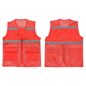 Gilet de sécurité réfléchissant RELEVO INDUSTRIES, 120 GSM, polyester PU, vêtements de travail légers, haute visibilité, classe CE/EU certifiée, unisexe - Product Image 4