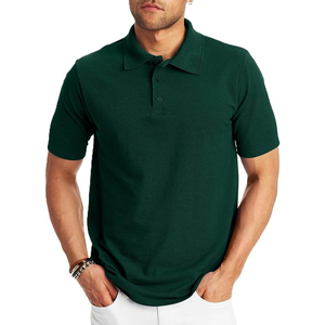 Chemises polo respirantes et légères pour hommes, prix raisonnable, couleur unie, fabriquées au Pakistan - Product Image 1