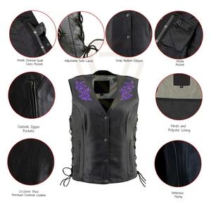 Chaleco de Cuero para Mujer, Diseño 2026, Precio Económico, Personalizable, Alta Calidad, MOQ Bajo, Venta al Por Mayor - Product Image 6