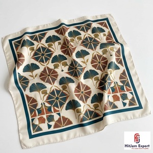 Custom Printed Womens Silk Scarf Lightweight Square Headscarf Luxury Textile OEM ODM Manufacturer Corsica Custom Fabric Products - Product Image 6