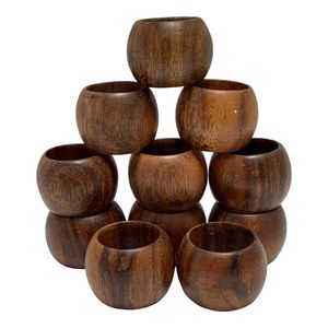 Serviette en bois, porte-serviettes en bois, anneau porte-serviettes en bois, support pour anneau porte-serviettes en bois, porte-serviettes en bois fait main - Product Image 4