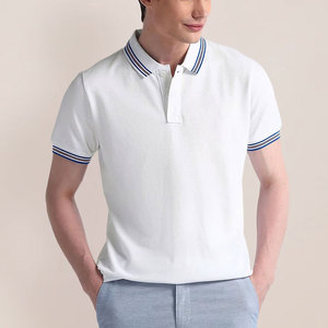 เสื้อโปโลผู้ชายคุณภาพสูง ผ้าฝ้าย 100% สีสันหลากหลาย รับสั่งทำ ปักโลโก้ OEM  แบบเรียบ - Product Image 1
