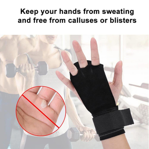 Guantes de Gimnasia de Cuero Duradero para Entrenamiento Intenso, Anillas de Gimnasia, Barra de Dominadas, con Palma Antidesgarro de Larga Duración - Product Image 6