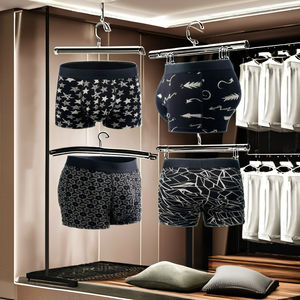 Paquete de 3 Calzoncillos Boxer Transpirables para Hombre, Corte Bajo, 100% Algodón, con Logotipo en la Cintura, Marca Privada OEM - Product Image 1
