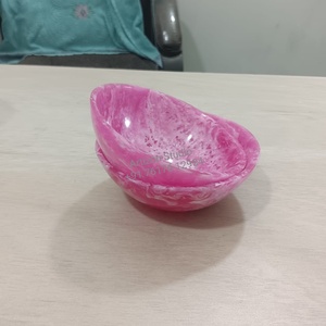 Elegante Tazón de Cerámica Hecho a Mano con Diseño Bonito, Patrón de Mármol Rosa y Verde, para Ensaladas, Helados, Frutas, Mermeladas, Apto para Alimentos, Personalizable - Product Image 6