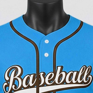 Custom Baseball Jersey Sports Team Uniform Breathable Performance Fabric <b>Mesh</b> <b>Short</b> Sleeve Plus Size Custom Colors Custom Logo - Product Image 4