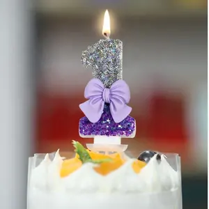 Creative New design Fancy birthday cake candles Numbers Candle Novelty decoration Cute girls unique birthday cake candles