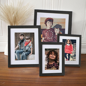 Black Decorative Wall Picture 4X6 5X7 for Home Decoration Europe Style Custom Size MDF Wood Photo <b>Frame</b> Simple A3/<b>A2</b> Option - Product Image 5