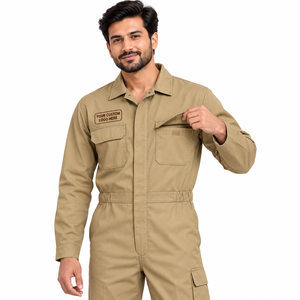 Overol Ignífugo Personalizado 100% Algodón, Overol de Seguridad Industrial de Alta Visibilidad con Reflectores, Ropa de Trabajo Resistente a las Llamas - Product Image 3