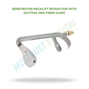 Benetrator Necklift Retractor Neuro Spine Surgical <b>Instrument</b> with Suction and Fiber Guide - Product Image 2