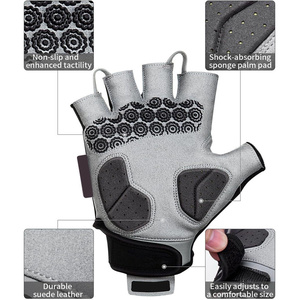 Cycling Gloves <b>Half</b> Finger Bike Gloves With Anti <b>Slip</b> Shock Absorbing Pad for Cycling Workout Training Outdoor - Product Image 6