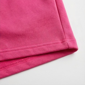 Ensemble décontracté 2 pièces pour femme : T-shirt rose uni à manches courtes en maille et short au-dessus du genou, coupe ample, idéal printemps-été - Product Image 6