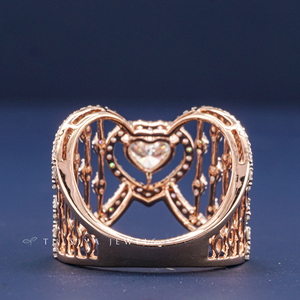 14K Gold Synthetic <b>Diamond</b> <b>Ring</b> for Women Brilliant Cut Lab Created <b>Diamond</b> Engagement <b>Ring</b> Elegant Fine Jewelry Gift - Product Image 4