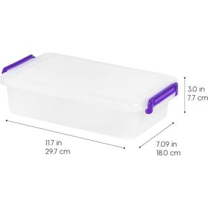Confezione da 10 da 3 Qt. Contenitori in Plastica per Artigianato con Coperchi, Piccoli Organizzatori per Forniture Artistiche e da Ufficio, Scatole Sensoriali H - Product Image 4