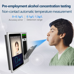 Terminal de contrôle d'accès et de pointage des heures avec détection d'alcool par reconnaissance faciale 8 pouces, réseau TCP, OEM ODM, éthylotest - Product Image 6