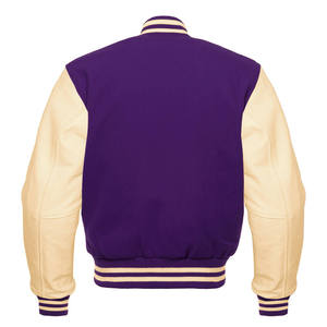 <b>Top</b> Selling Premium Quality Baseball Player Varsity Jacket Stand Collar Winter Streetwear with Leather <b>Sleeves</b> Casual Usage - Product Image 2