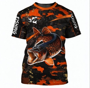 Chemise de pêche pour homme, imprimé camouflage, sublimation, séchage rapide, UPF 50, vêtements de plein air - Product Image 2