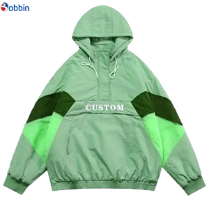 Best Quality 100% Waterproof Canvas Windbreaker <b>Jacket</b> for Men Adult Colorful with Reflective Safety Patchwork Autumn Outerwear - Product Image 3