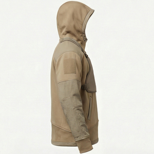 เสื้อฮู้ดดี้กันหนาวเทคโนโลยีขั้นสูงสำหรับสตรีทแวร์ ระบบโมดูลาร์ที่หน้าอก MALUZA INDUSTRIES คอลเลคชั่น Vanguard ซีรีส์ประสิทธิภาพสูง ผลิตจากผ้าฝ้าย 100% - Product Image 4