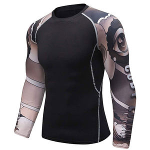 Maillot de compression personnalisé pour homme, sublimation, sportswear d'entraînement MMA - Product Image 4