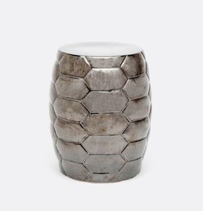 Tabouret en aluminium de luxe de haute qualité en promotion – Mobilier de qualité supérieure, tabouret en métal avec finition dorée, ottoman en laiton - Product Image 1