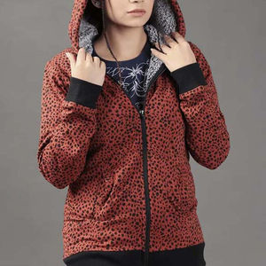 Sweat à capuche zippé pour femme imprimé par sublimation, en coton, manches longues, pour l'automne et l'hiver, vêtement décontracté, pull chaud - Product Image 3