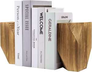 ที่คั่นหนังสือไม้เนื้อแข็งสไตล์วินเทจแบบเรียบง่าย รูปทรงเรขาคณิตอเนกประสงค์ ชุดที่คั่นหนังสือสไตล์ฟาร์ - Product Image 2