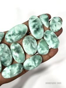 Hémimorphite naturelle, pierres précieuses brutes, cabochons, formes et tailles variées, environ 20 à 30 mm - Product Image 5