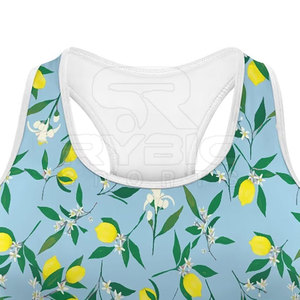 Soutien-gorge de sport personnalisé à sublimation pour femme, imprimé attrayant, vêtements de fitness commerciaux pour la meilleure vente - Product Image 6
