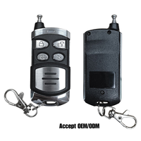 Control Remoto Universal RF de 315/433MHz, 4 Botones, Plástico, 12V, para Puerta de Garaje, Clon, Táctil, Código Fijo