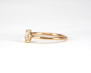 Women's Yellow Gold East-West 0.25 ct <b>Baby</b> Marquise Cut Lab Diamond Solitaire Engagement Ring in 18K Gold Everyday Fine Jewelry - Product Image 3
