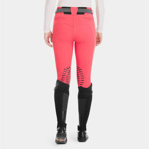 Pantalones de equitación de cintura alta para mujer, largos, de punto, de nailon y elastano, elásticos en cuatro direcciones, de color liso con bolsillos 2026 - Product Image 1