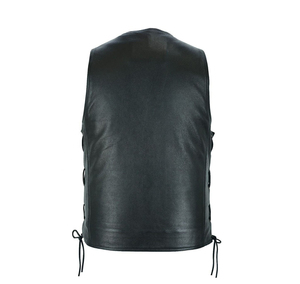 Gilet de motard en cuir pour homme, nouveau design élégant, respirant, coupe-vent, imperméable, haute qualité - Product Image 5