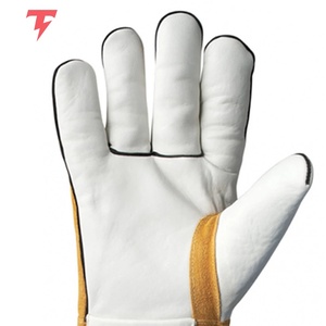 Guantes de Soldadura de Cuero Resistentes al Agua, Transpirables, con Forro de Algodón, Protección Contra Salpicaduras de Metal Fundido, para Uso TIG, Venta al Por Mayor - Product Image 3