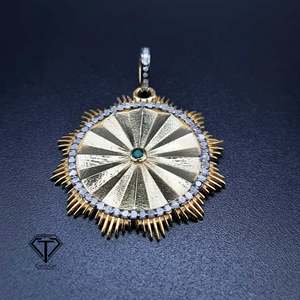 จี้เพชรทรงปาเว่รับรองโดย IGI เงินแท้ 925 เครื่องประดับทางศาสนา - Product Image 2