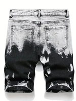 Shorts en jean streetwear pour hommes, respirants, brodés, taille haute, légers, imperméables et coupe-vent, pour l'été - Tailles personnalisables